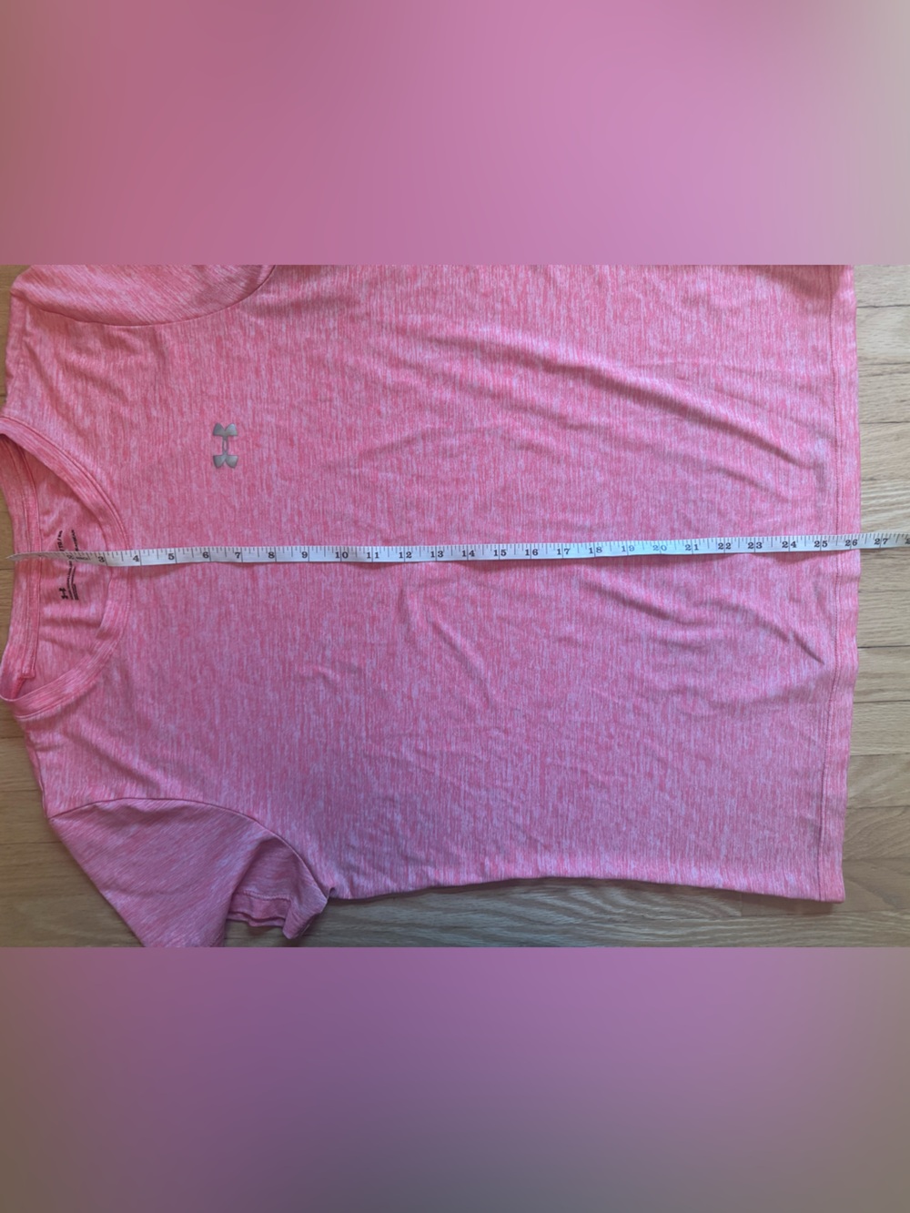 Under Armour HeatGear T Shirt Women’s XL Pink Athletic Workout Gym Loose Fit Top - Picture 8 of 8
